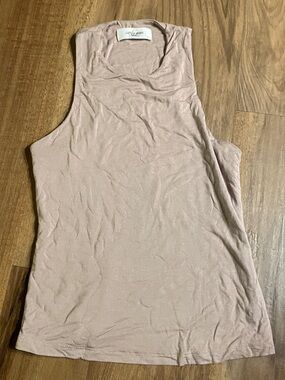 Carly Jean Los Angeles Mauve Sleeveless Mock Neck Tank